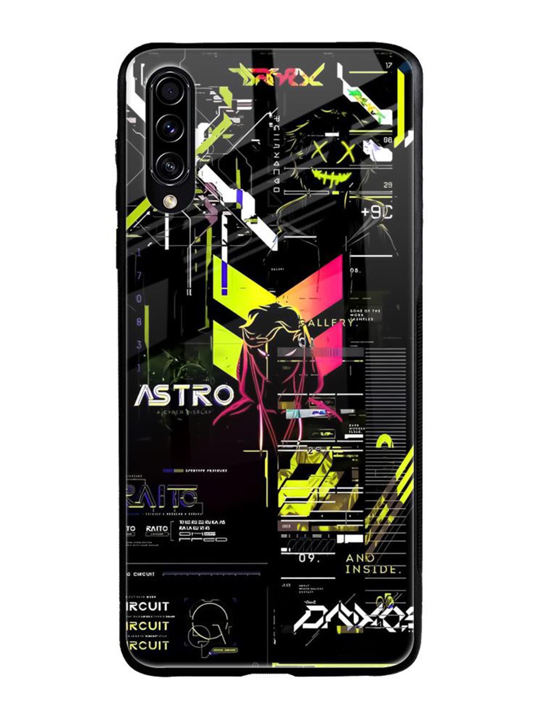 

QRIOH Typography Printed Samsung Galaxy A50s Back Case Mobile Accessories, Black