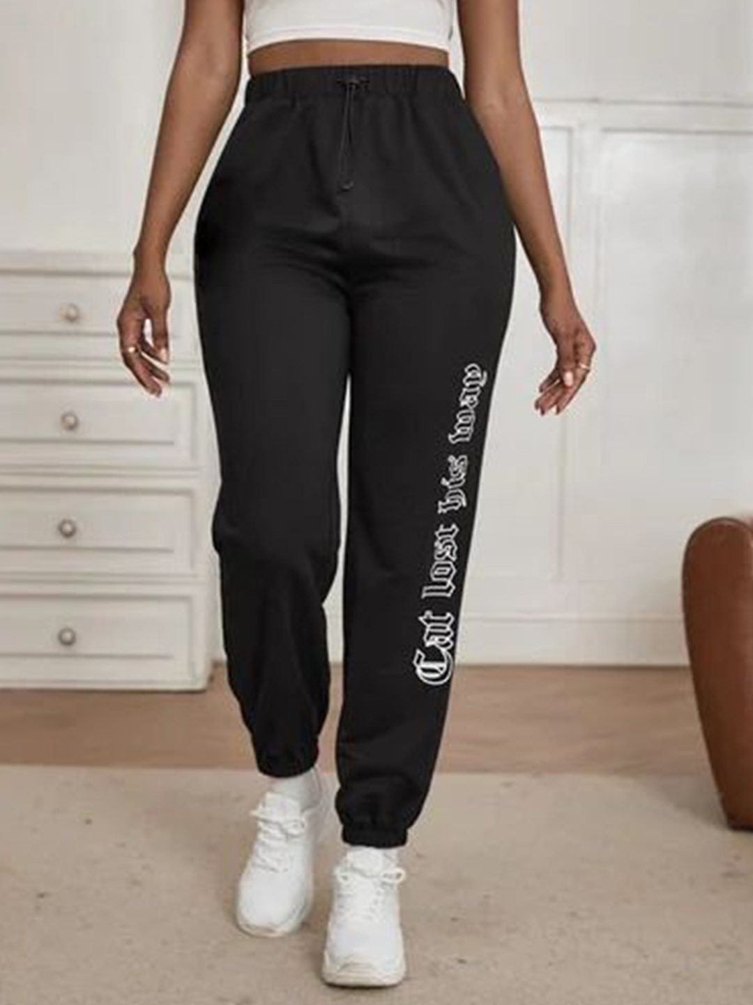 

Milastru Lycra Printed Casual Jegging, Black