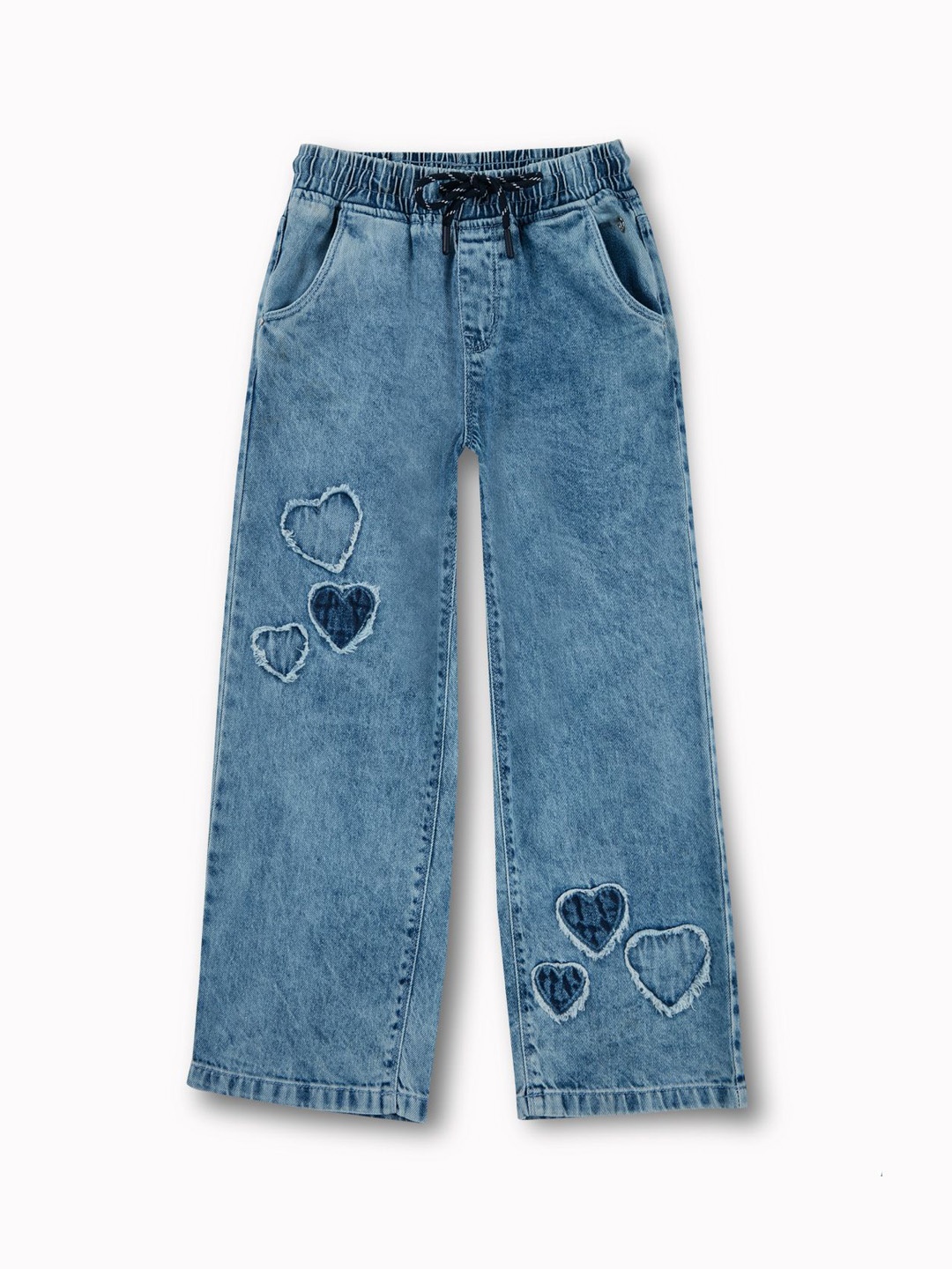 

Gini and Jony Girls Comfort Straight Fit Light Fade Jeans, Blue