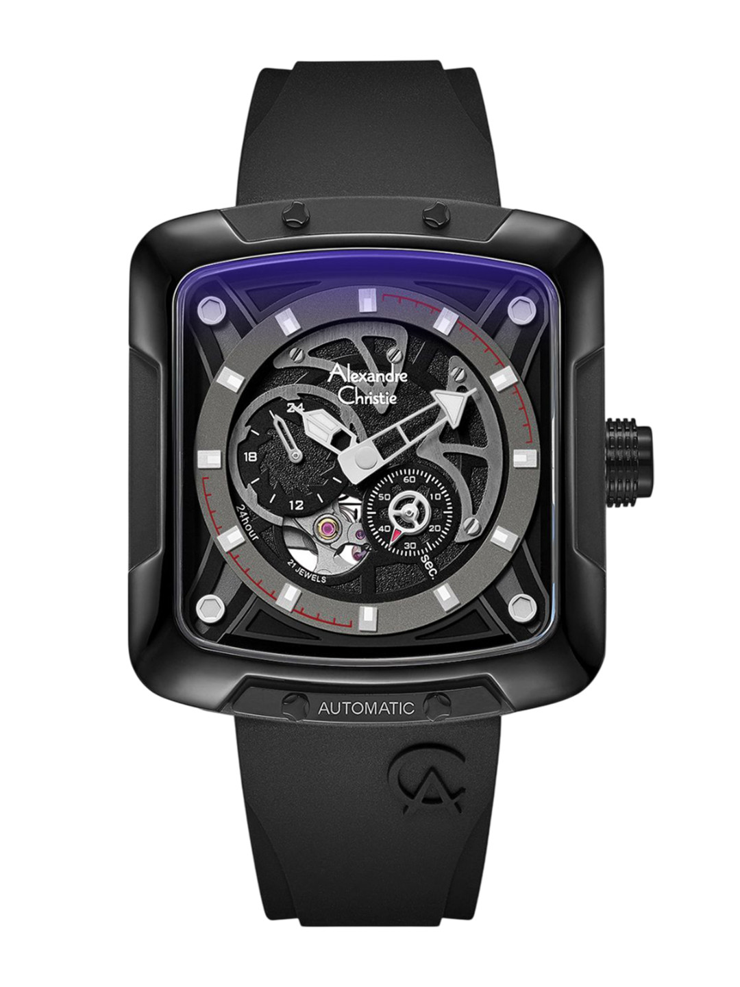 

Alexandre Christie Men Dial & Straps Analogue Automatic Watch 3030GARIPBA, Black