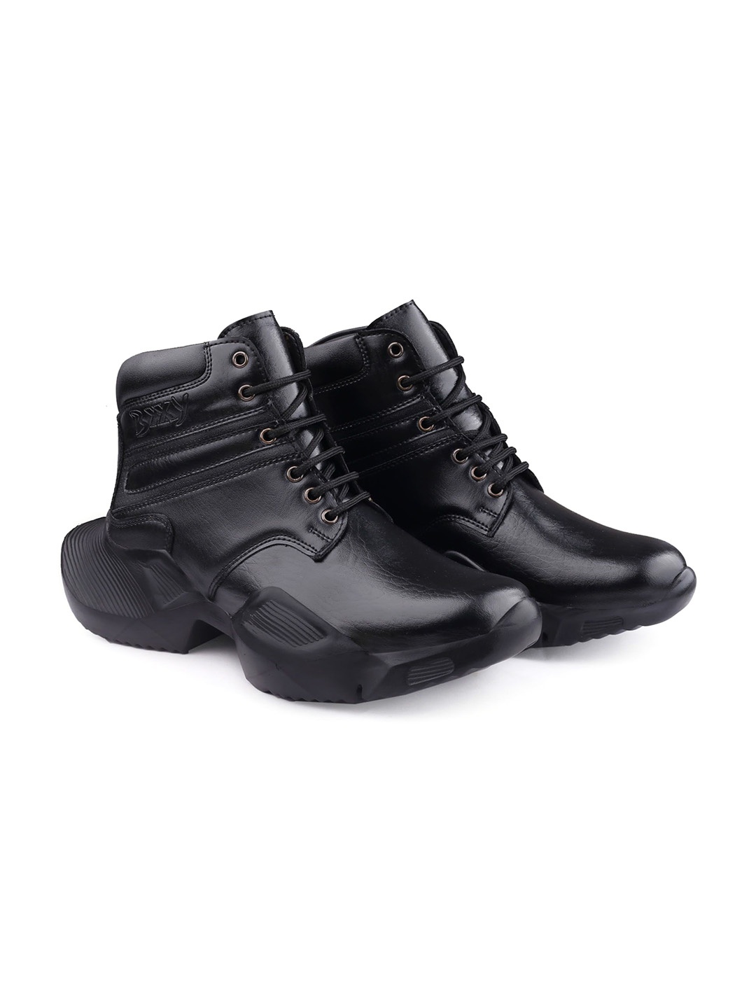 

riffway Men Casual Height Increasing Ankle Boots, Black