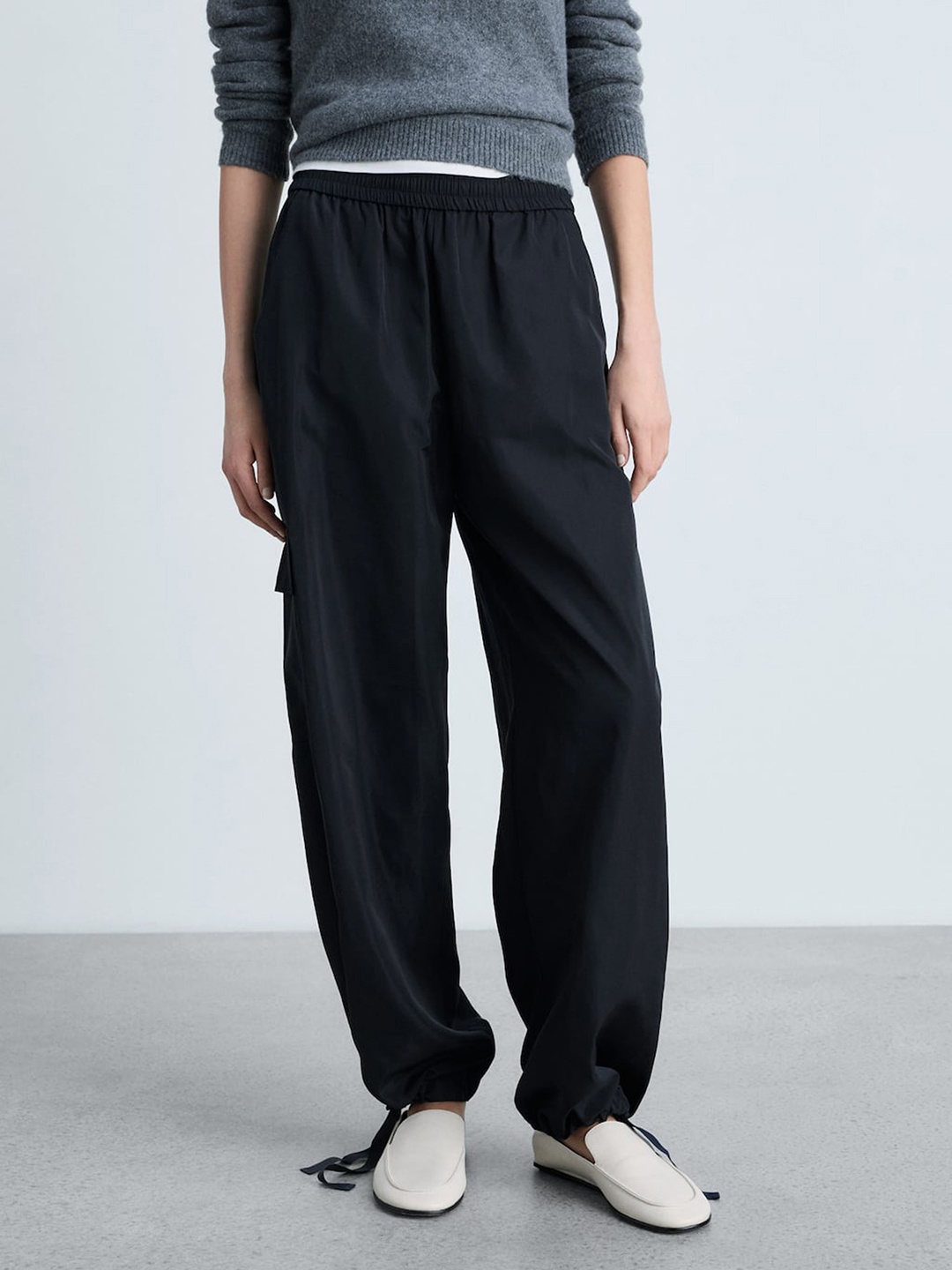 

MANGO Women Cargos, Navy blue