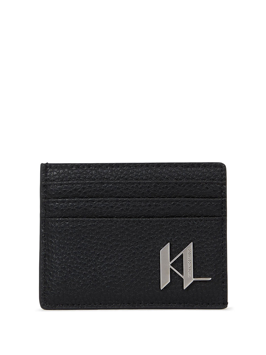 

Karl Lagerfeld Men Leather Card Holder with SIM Card Holder, Black