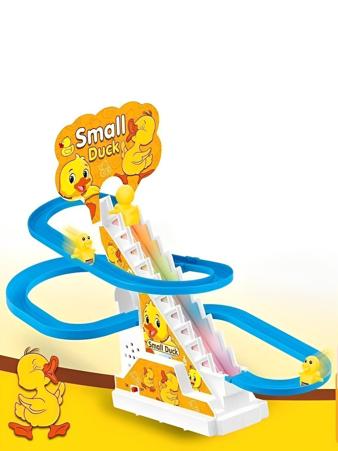 

OPINA Duck Track Slide & Climb Stairs Toys, Yellow