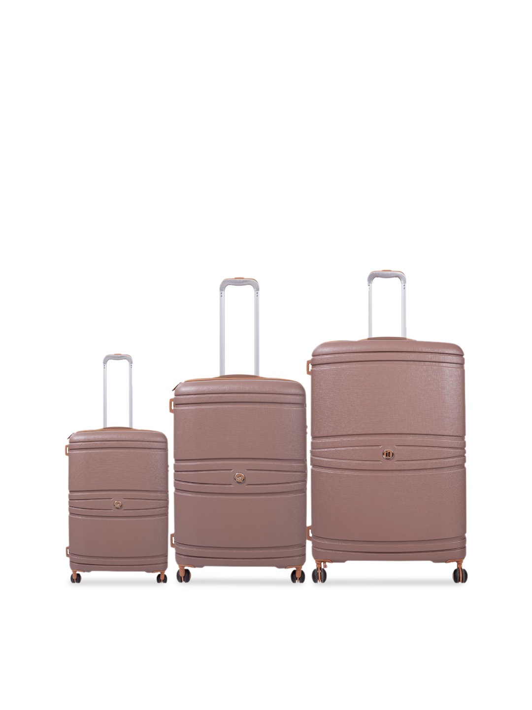 

IT luggage Quintessential Brown Set of 3-28, 24 & 20 inches Trolley Bag