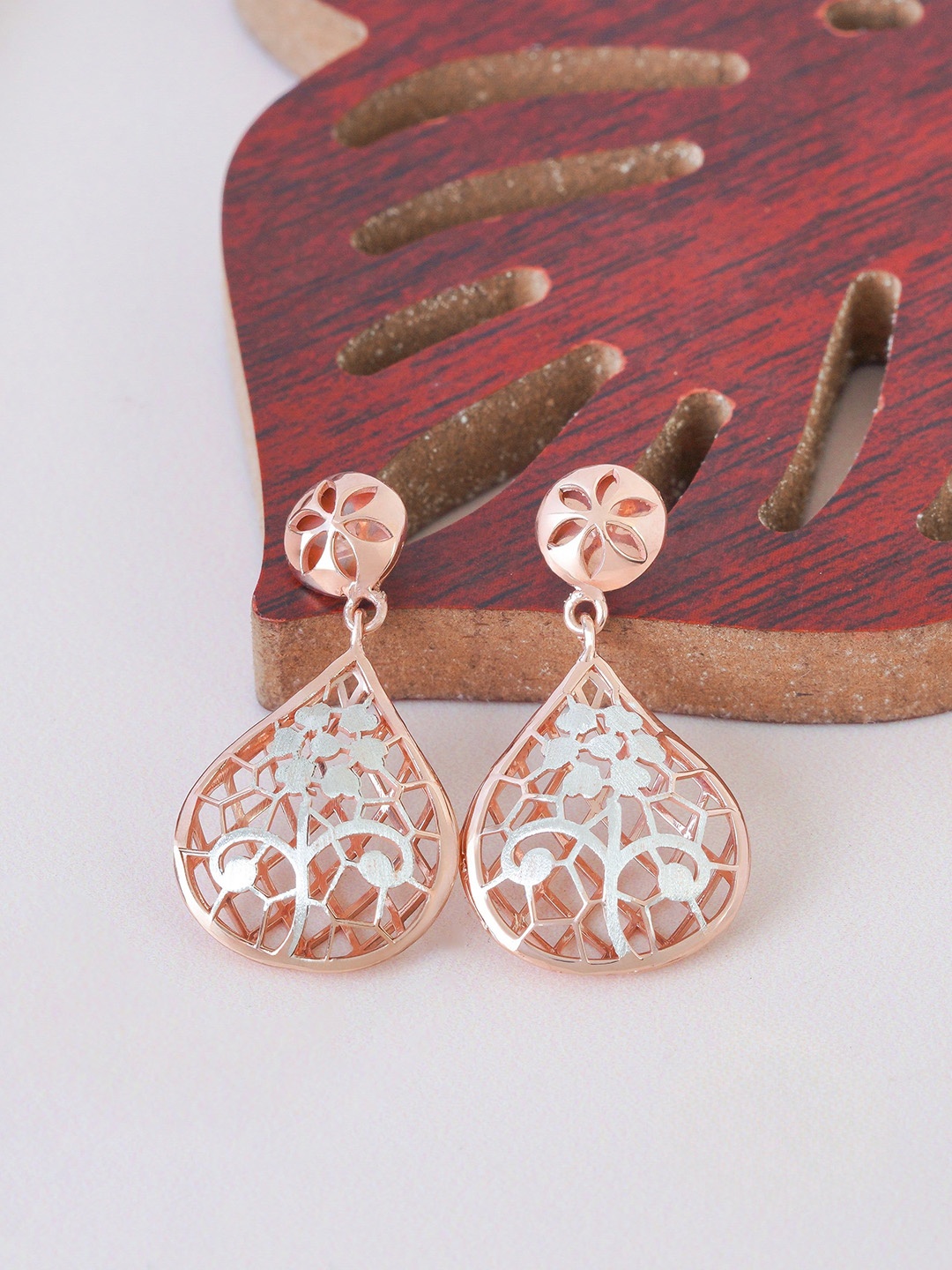 

KIORAH Sterling Silver-Plated Dangle Drop Earrings