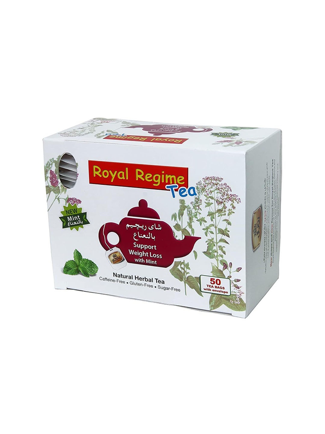 

REGIME TEA Weight Reducing Mint Herbal Tea, Brown