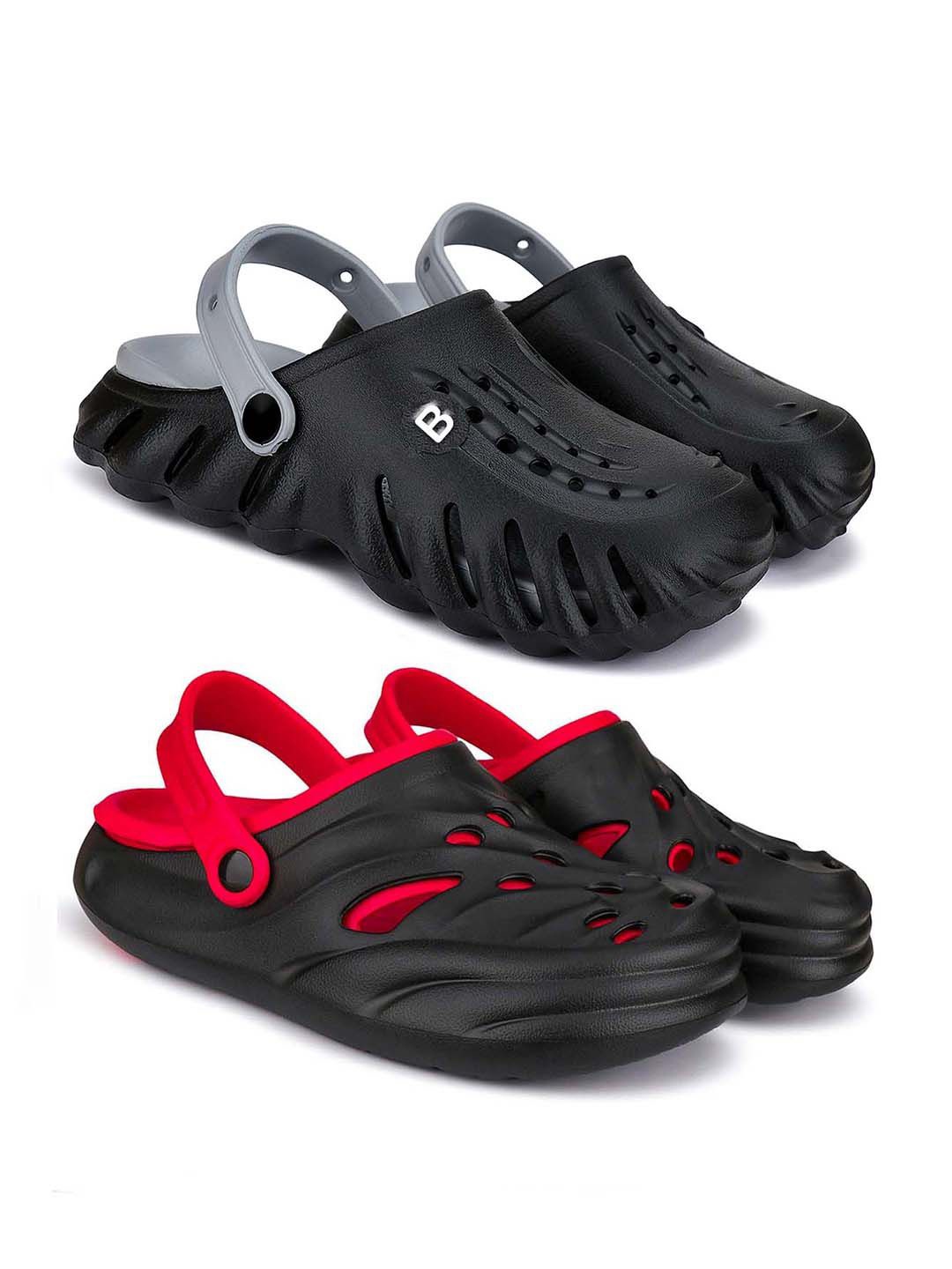 

BERSACHE Men Clogs, Black