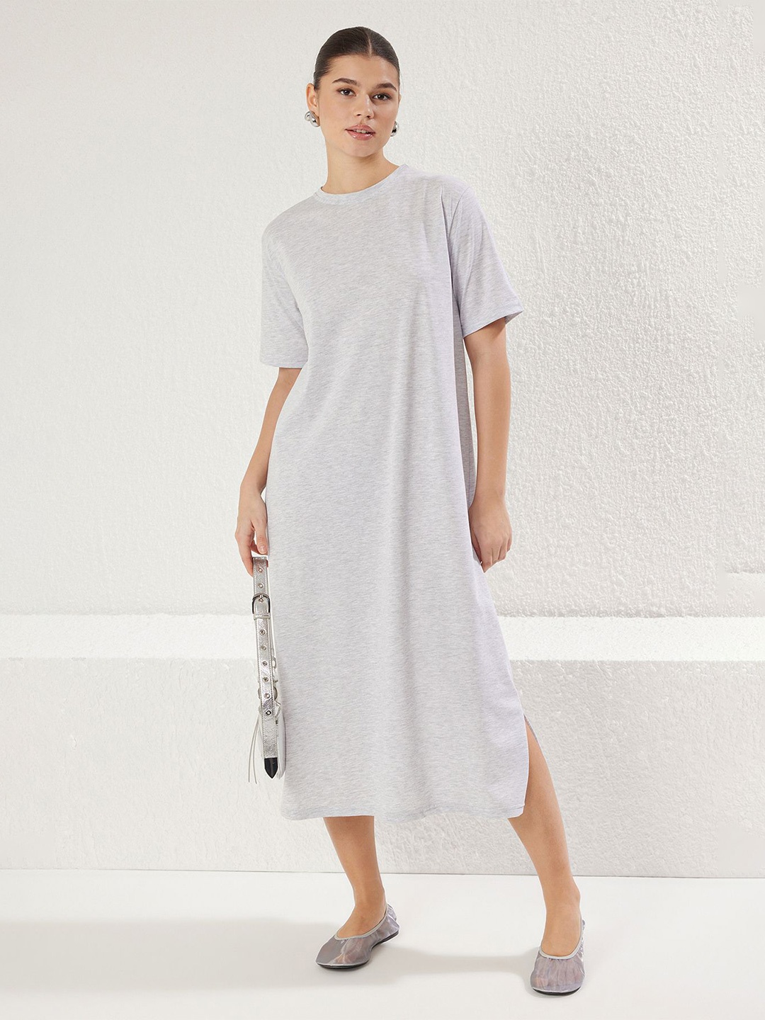 

Trendyol T-shirt Midi Dress, Na