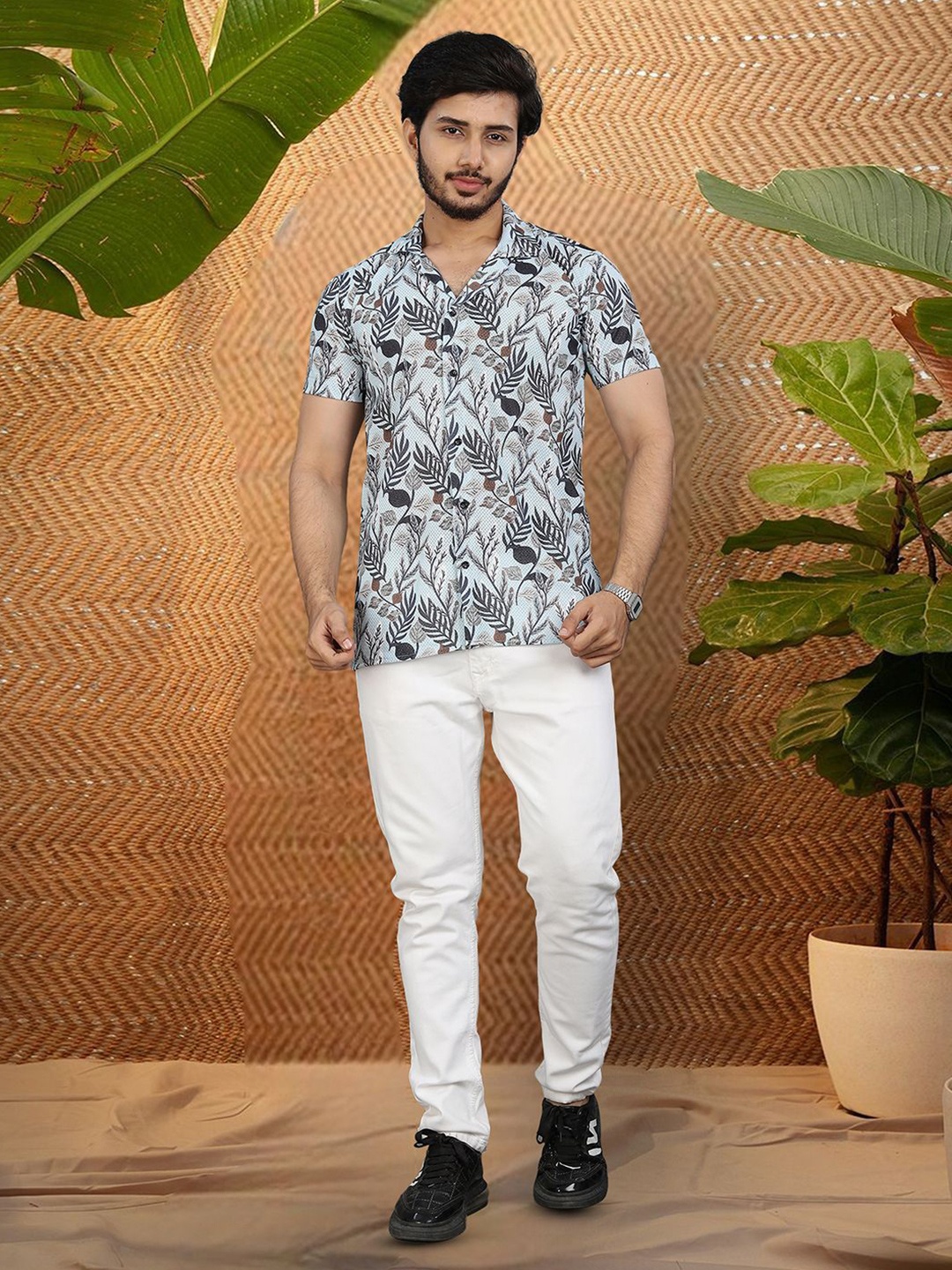 

Moda Rapido Men Original Opaque Printed Casual Shirt, Multi