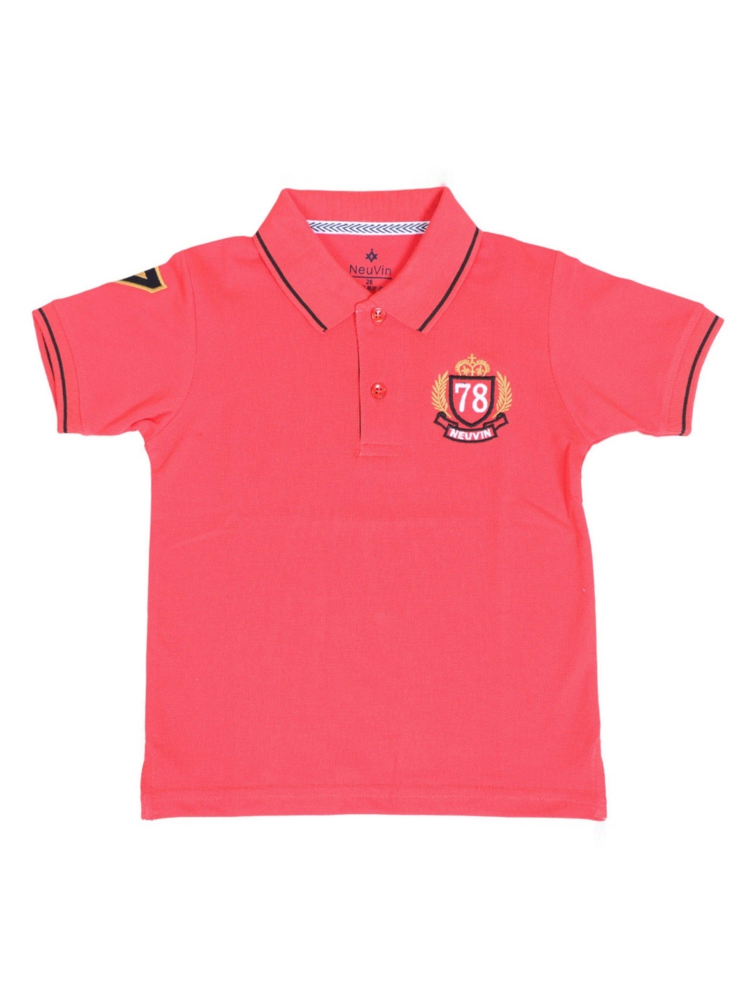 

NeuVin Boys Polo Collar T-shirt, Rose