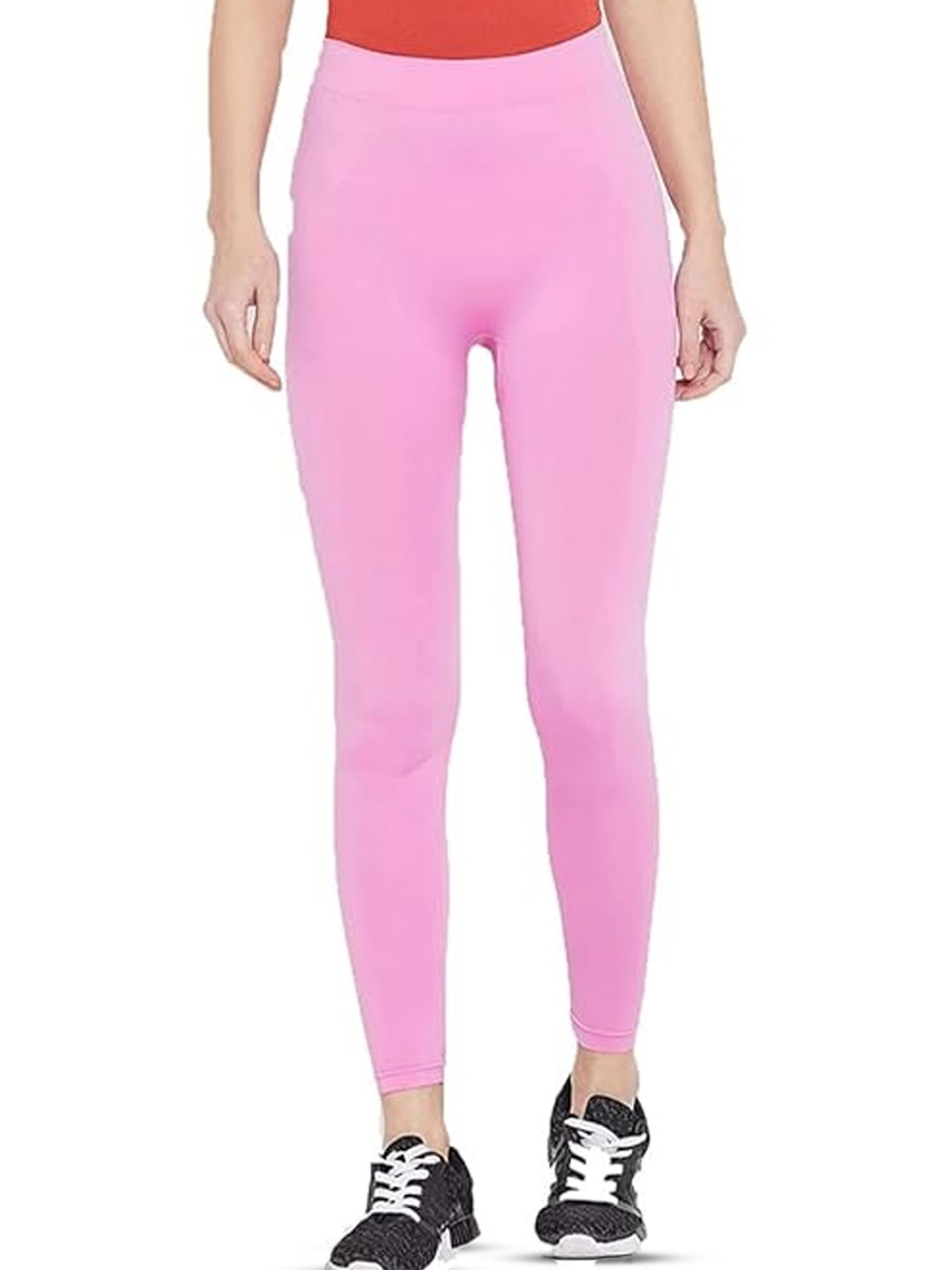 

Aadikart Cotton Ankle Length Leggings, Pink