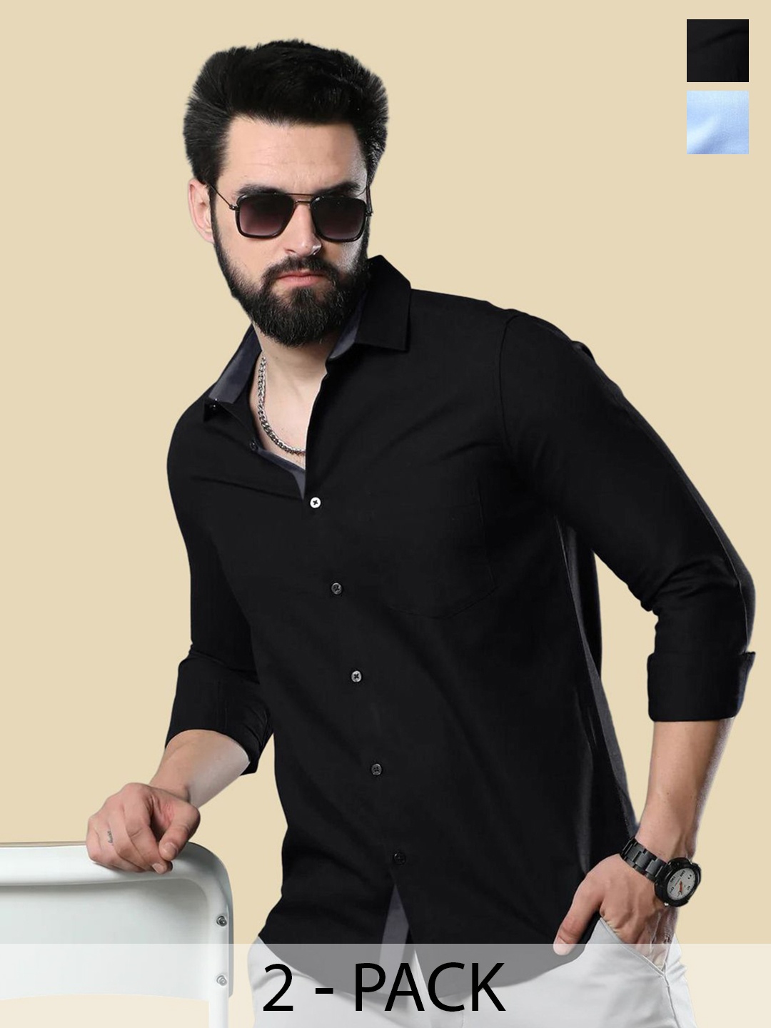 

Moda Rapido Men Standard Opaque Formal Shirt, Multi