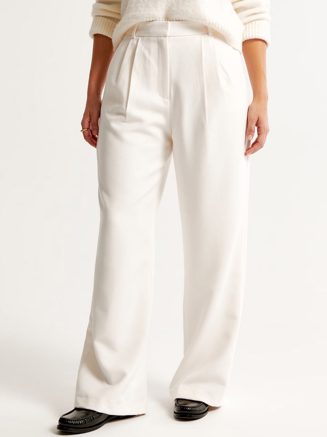 

Chemistry Women High-Rise Wide Leg Trousers, White