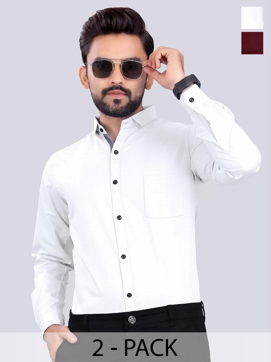 

Moda Rapido Men Standard Opaque Formal Shirt, Multi