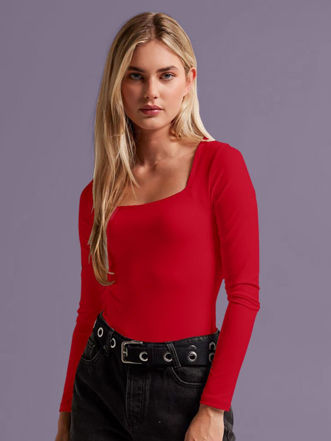 

Dream Beauty Fashion Women Fitted Top, Red