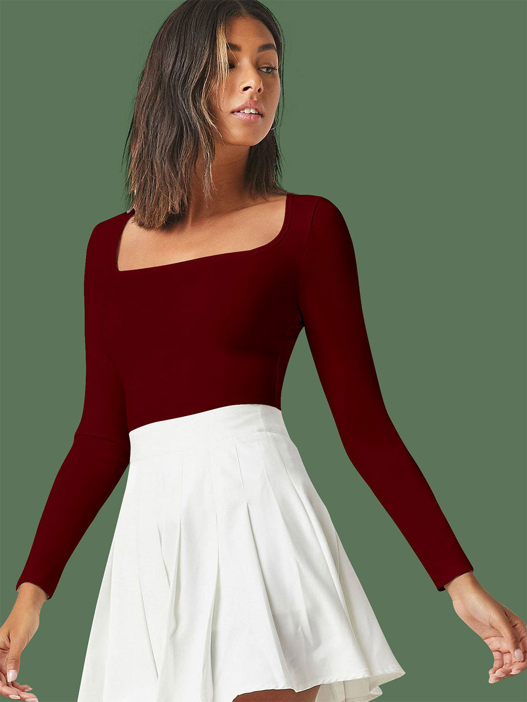 

Dream Beauty Fashion Top, Maroon