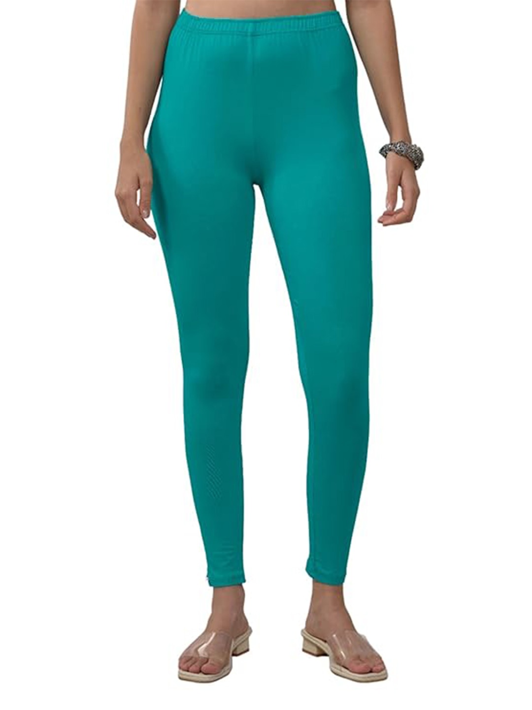 

TRAZO Mid-Rise Ankle-Length Leggings, Blue