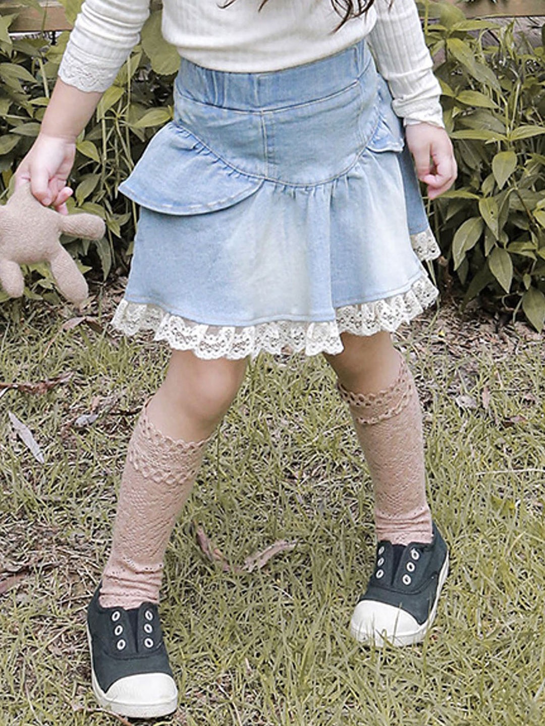 

LULU & SKY Girls A-Line Mini Skirts, Blue