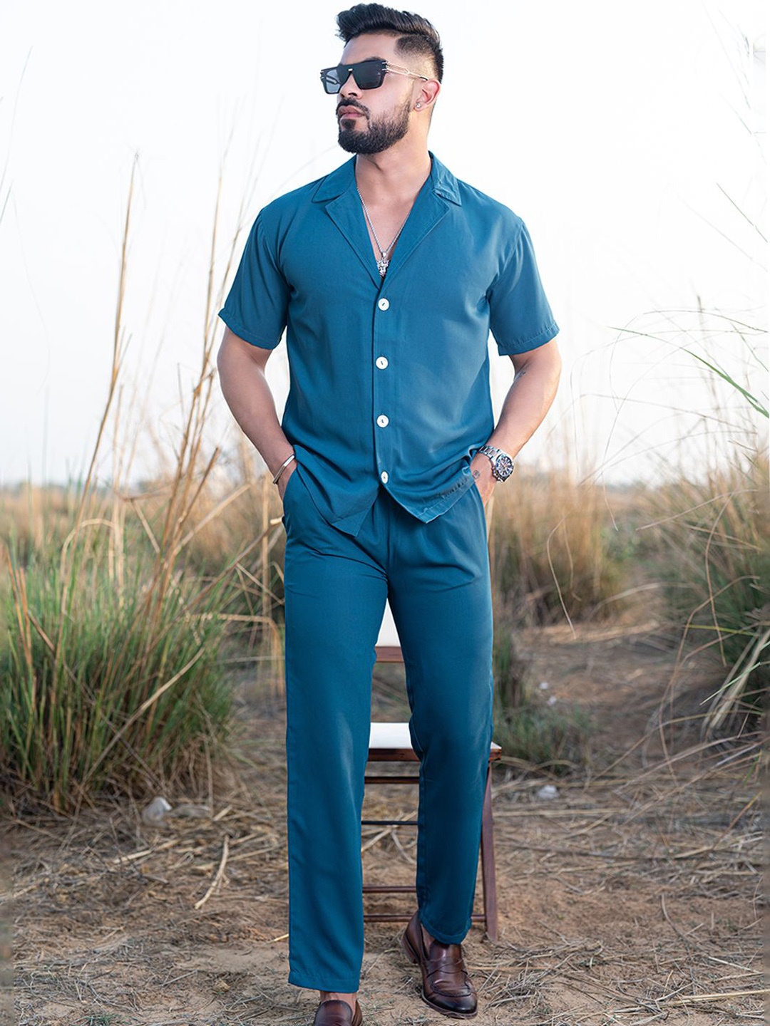 

Tistabene Shirt With Trousers Co-Ords, Teal