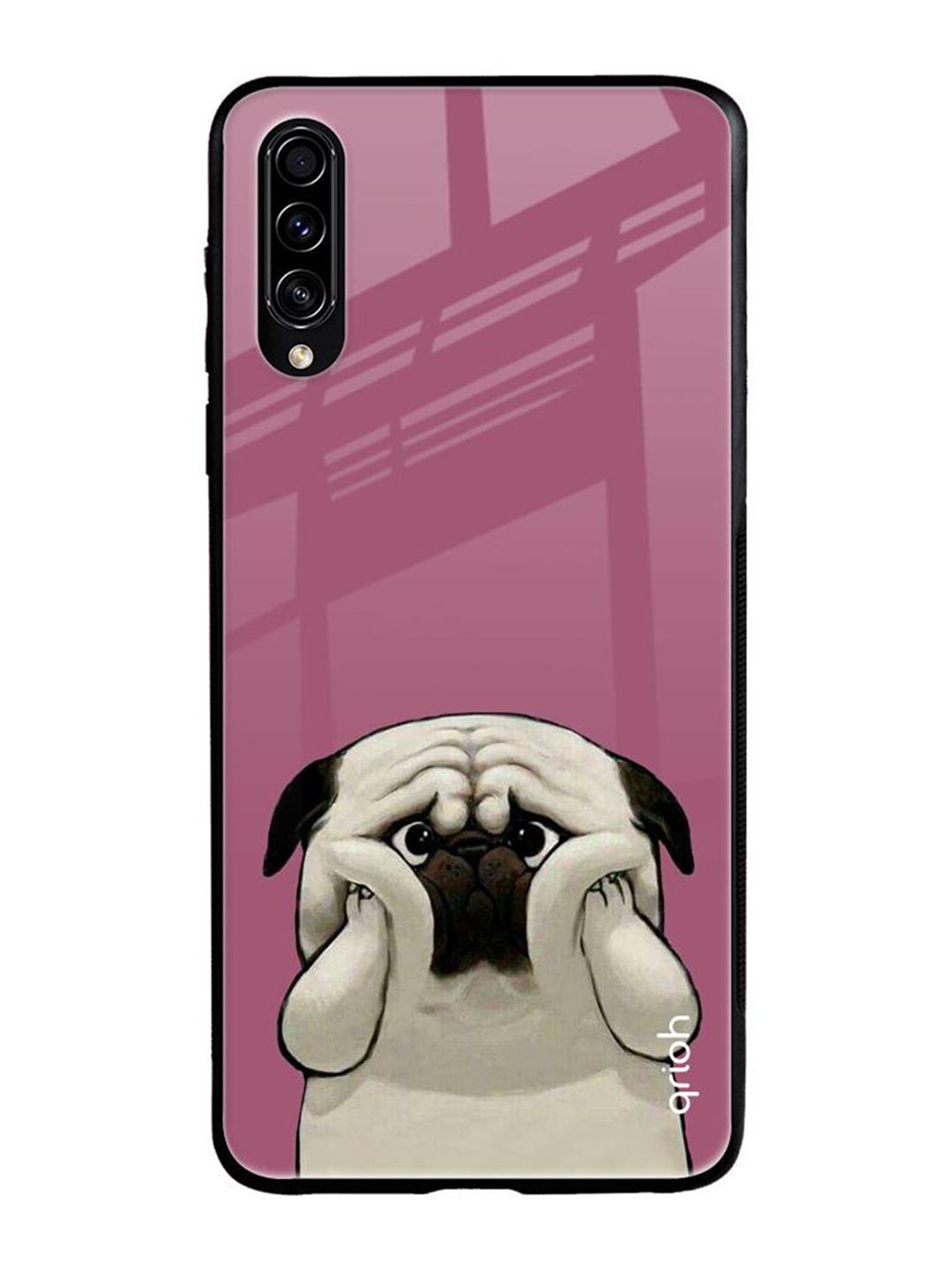 

QRIOH Quirky Printed Samsung Galaxy A50s Back Case Mobile Accessories, Pink