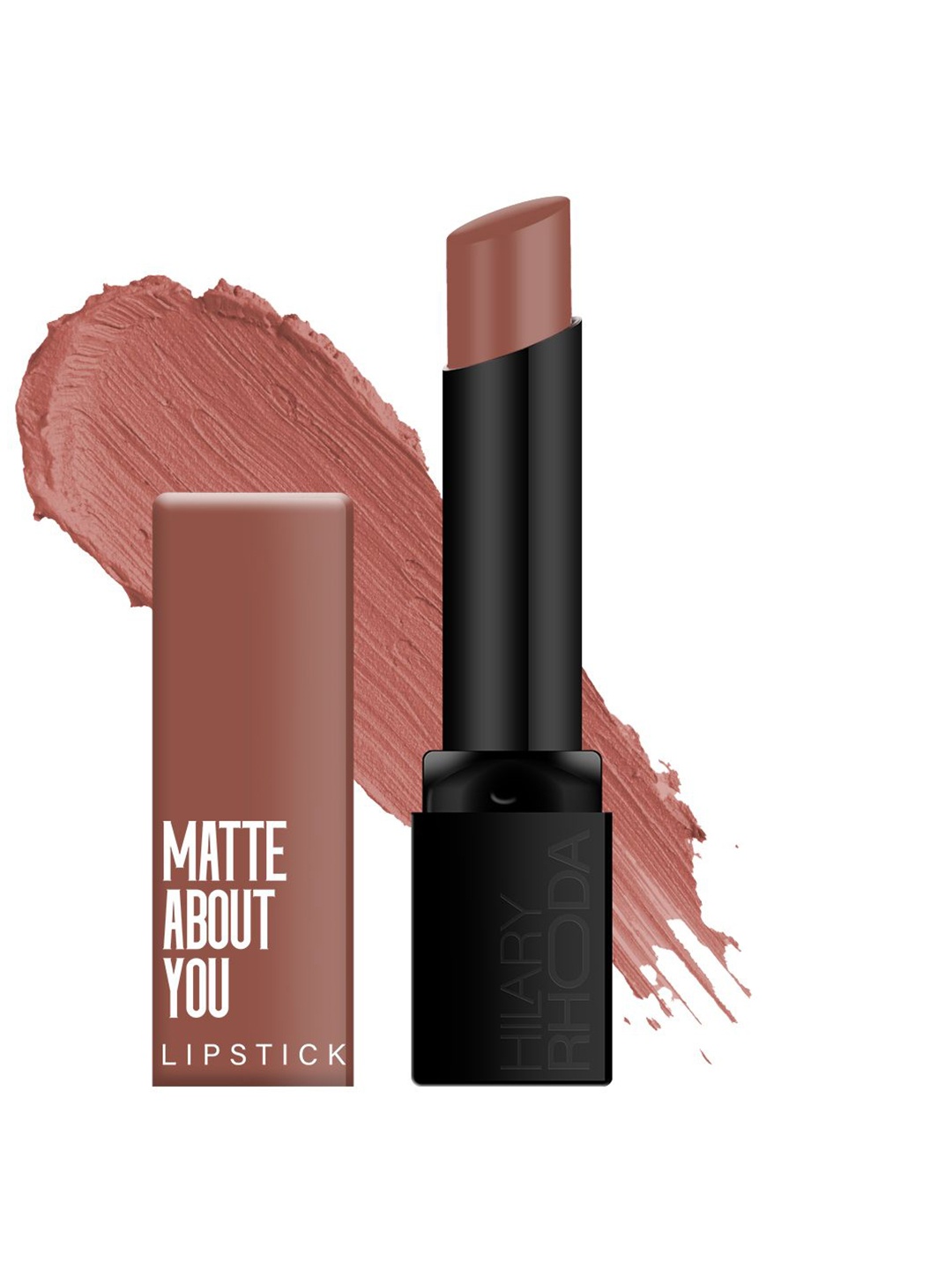 

Hilary Rhoda Matte About You One Stroke Application Lipstick- 3 g - Coffee Date 03, Brown