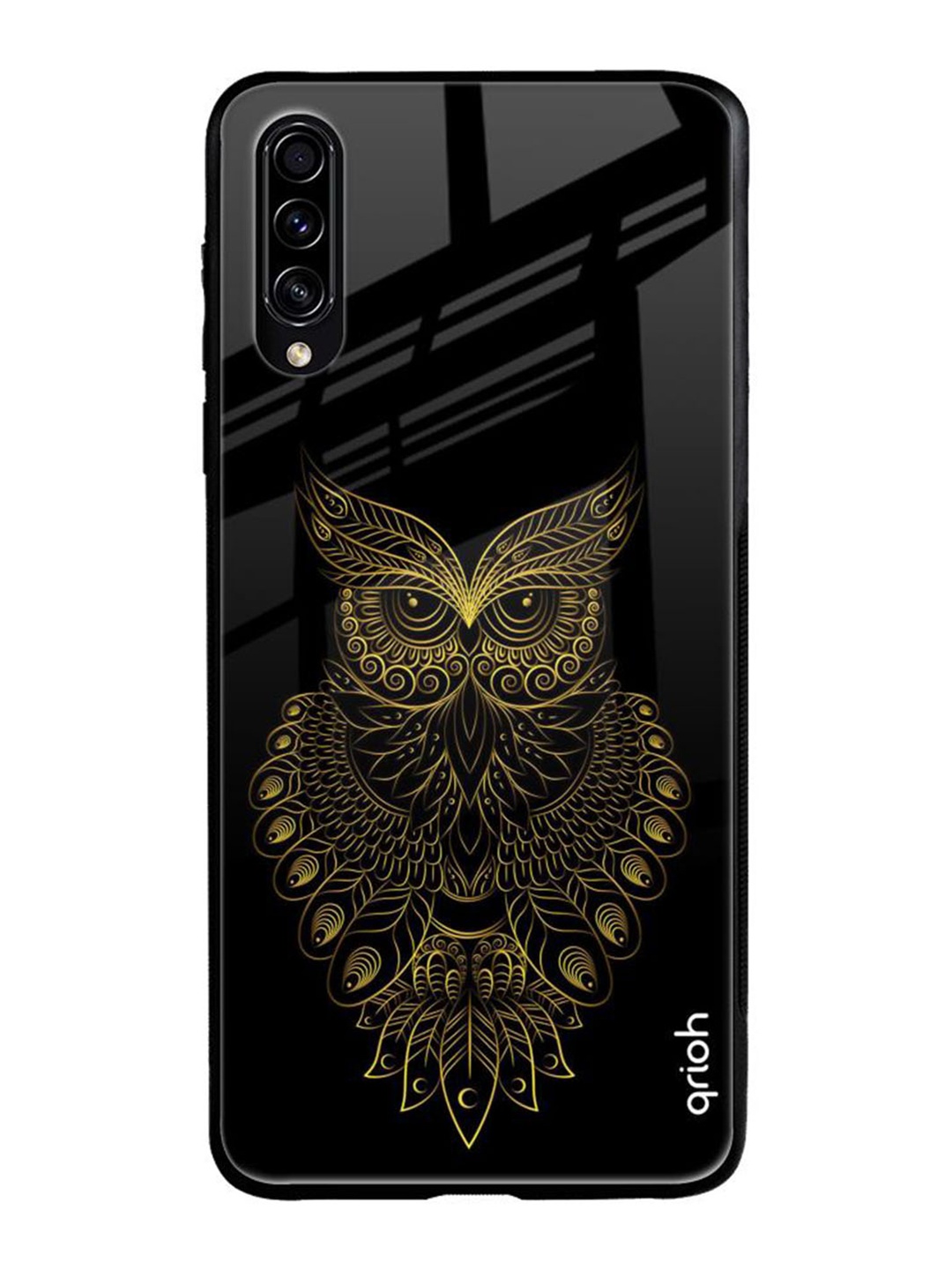 

QRIOH Quirky Printed Samsung Galaxy A70S Back Case Mobile Accessories, Black