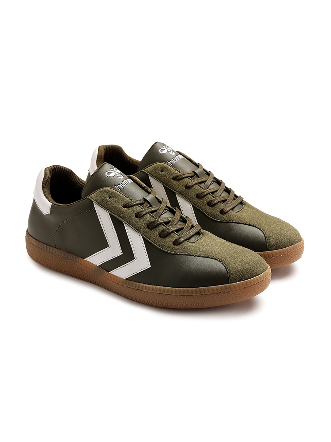

hummel Men PU Sneakers, Olive