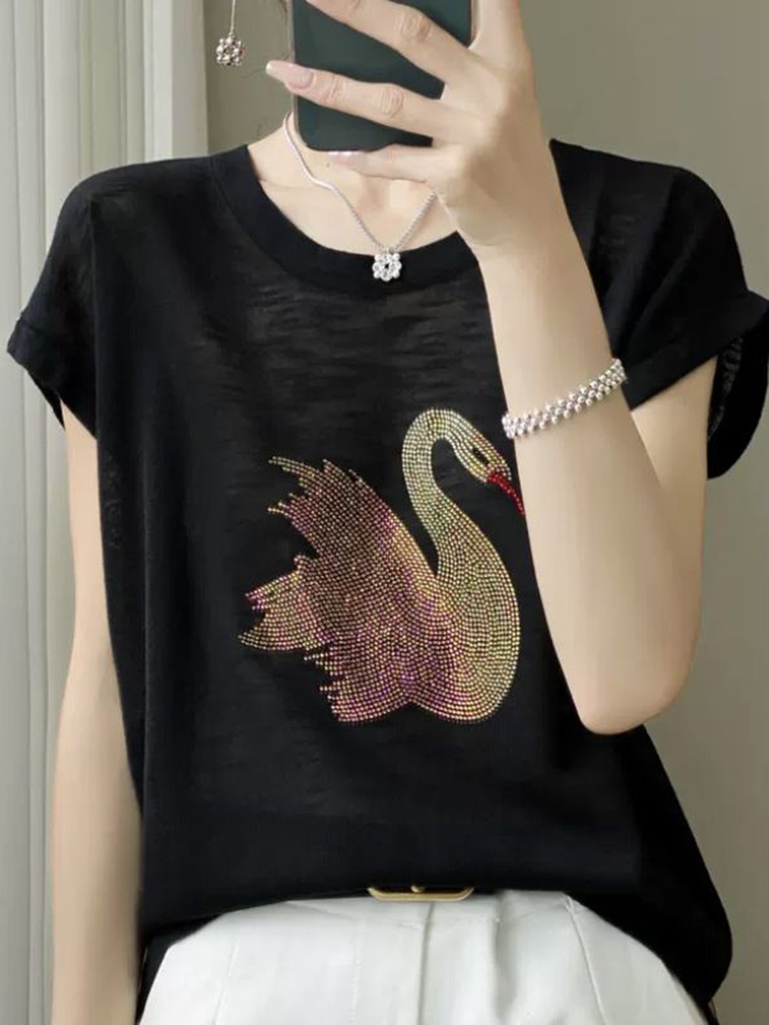 

StyleCast Women T-shirt, Black