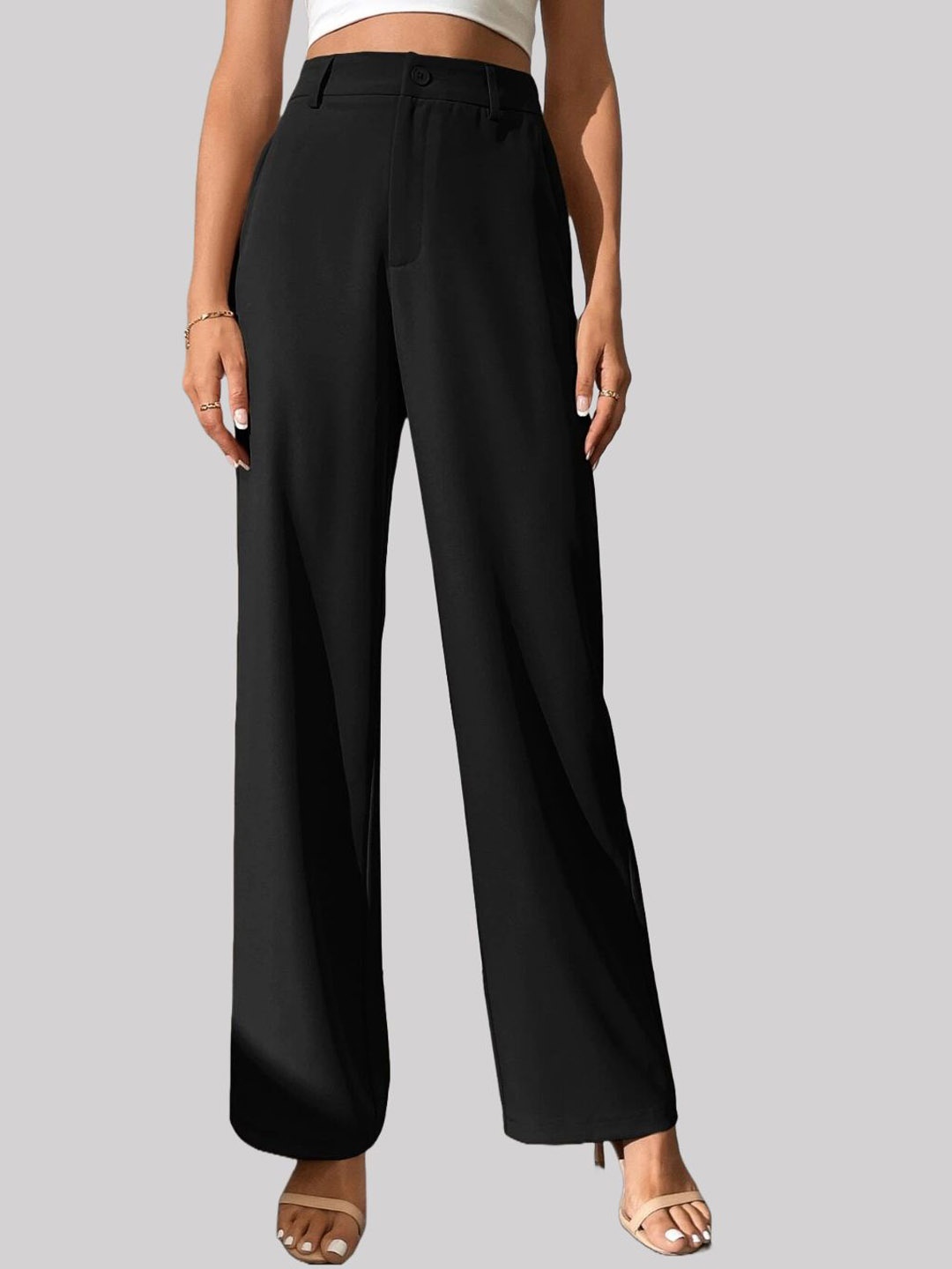 

Chemistry Women Custom High-Rise Trousers, Black