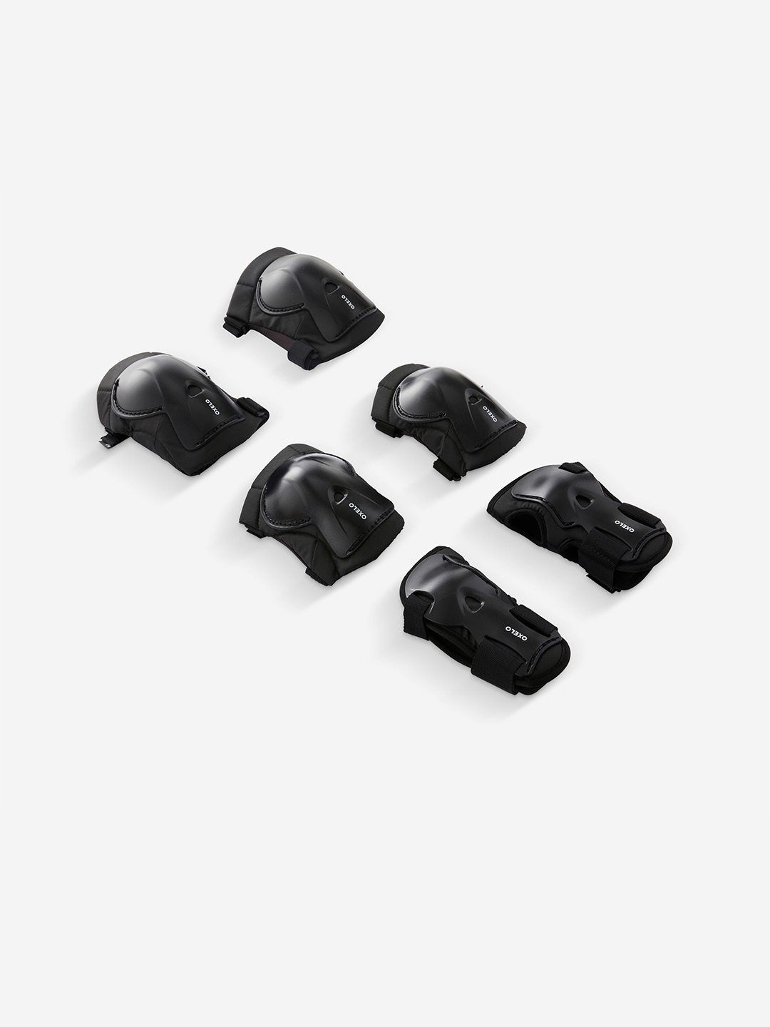 

OXELO By Decathlon Kids' Skates & Skateboard Protection Kit, Black