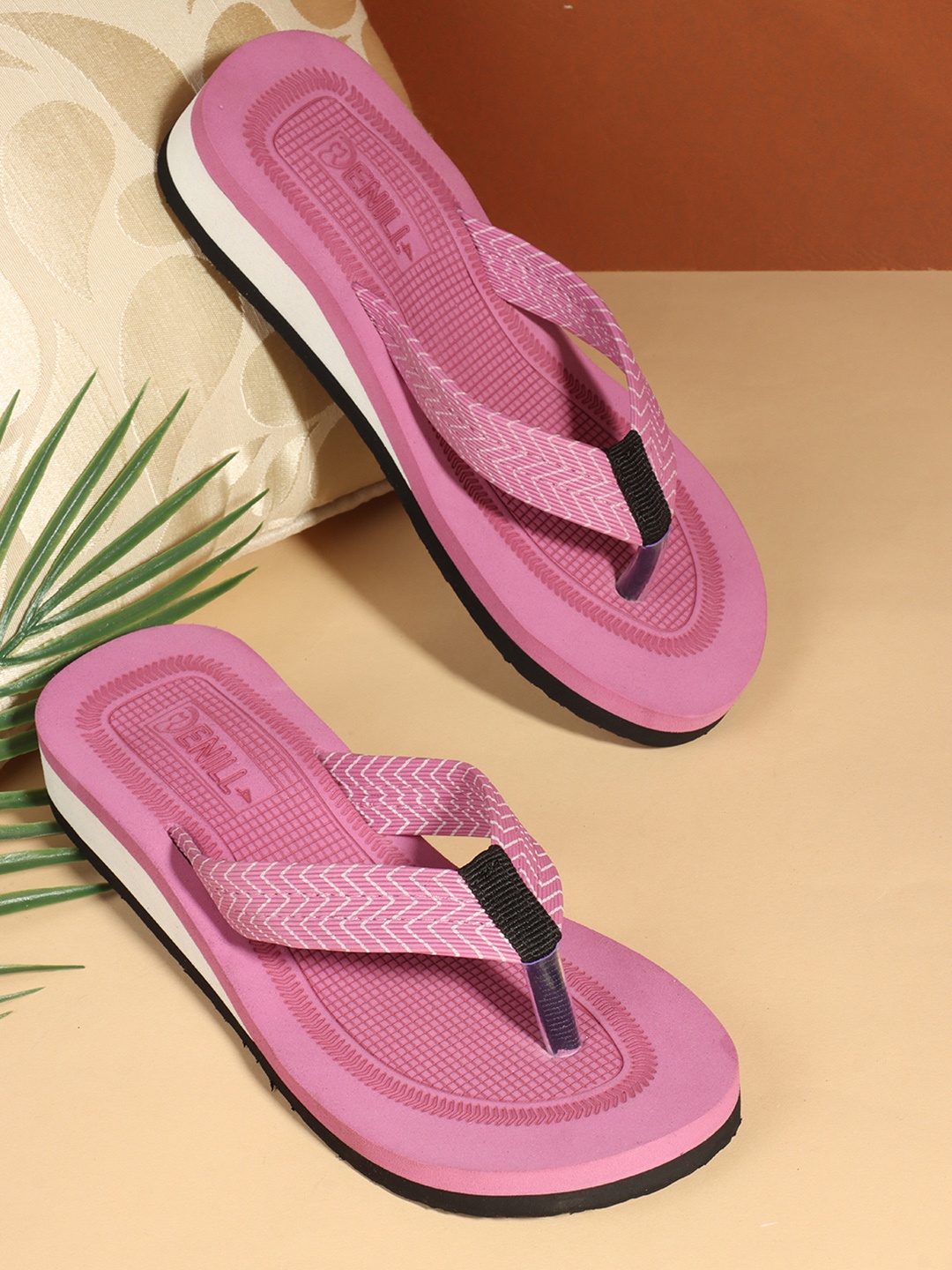 

Denill Women Open Toe Flats, Pink