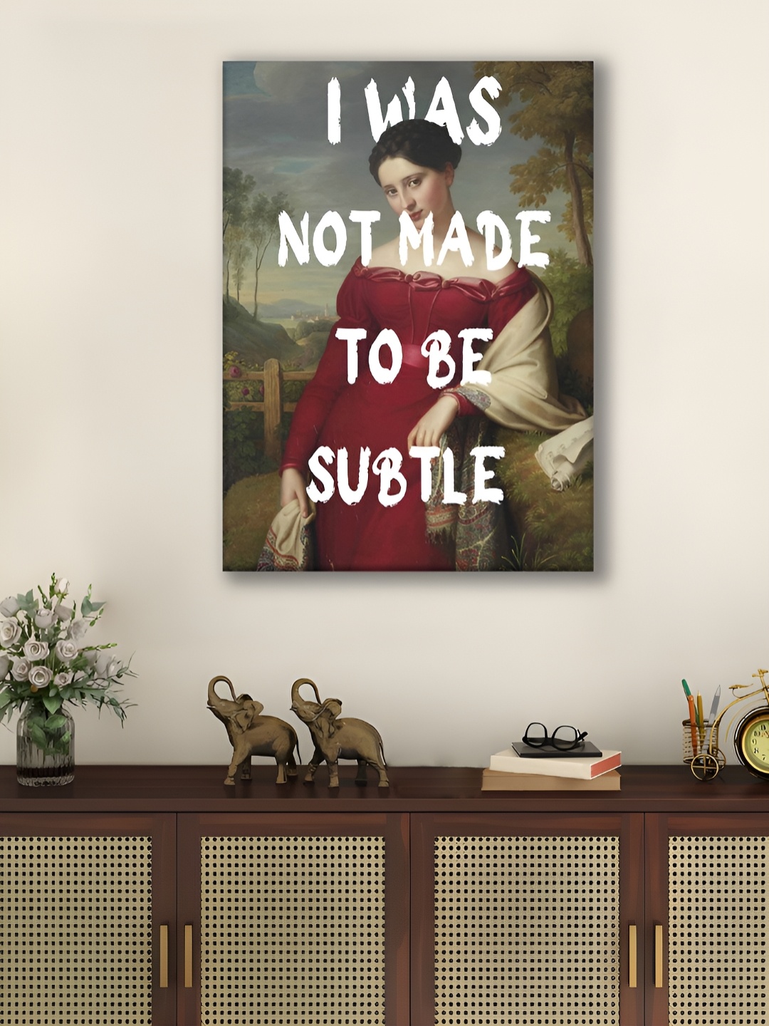 

Myntra Elegant Homes Red & Green 1 Piece Canvas Other Wall Paintings