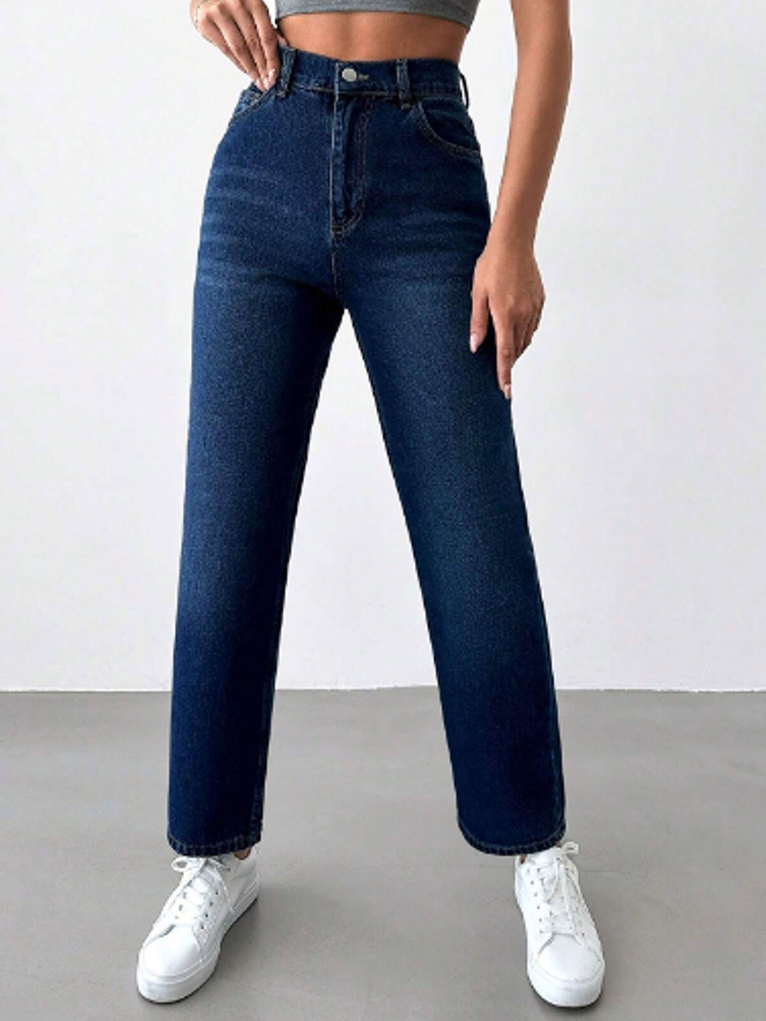 

Metronaut Women Comfort Wide Leg Jeans, Blue