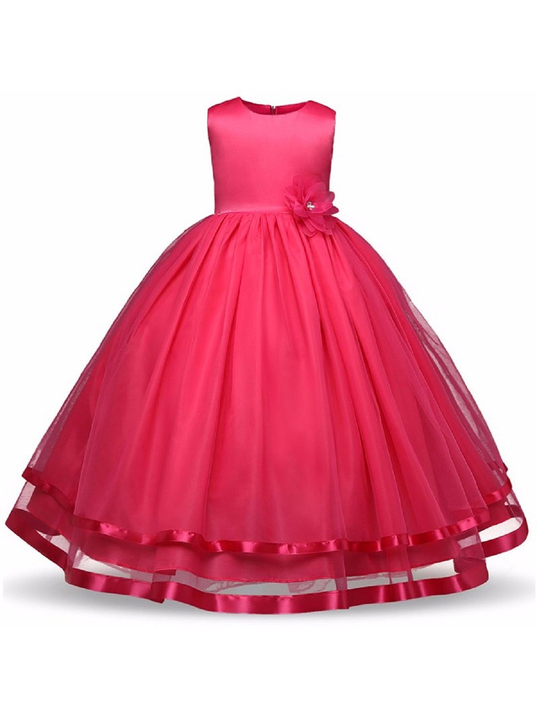 

Wow Princess Net A-Line Maxi Dress, Pink