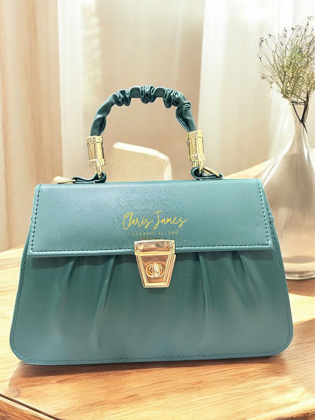 

CLARIS JAMES PU Sling Bag, Green