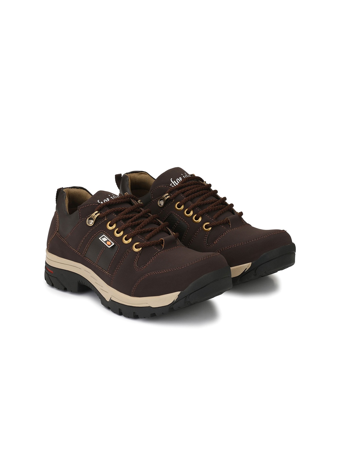 

Shoe Island Hiker-X Men Heavy Duty Ankle Length Casual Sneakers, Brown