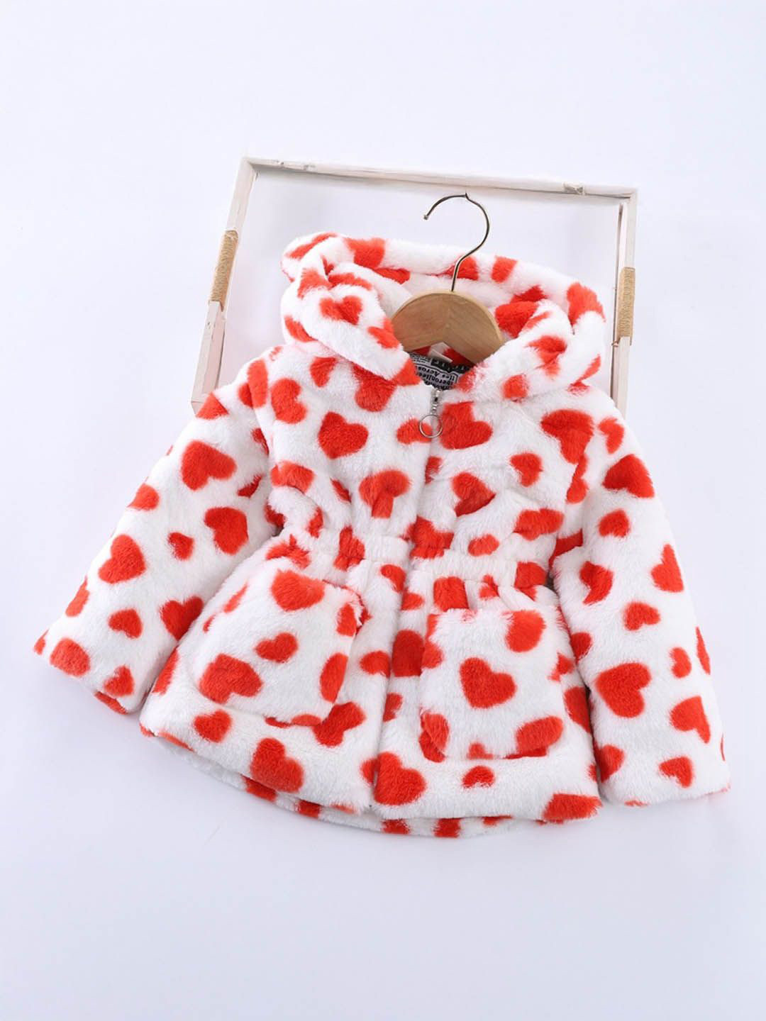 

Xsole Girls Geometric Polyester Crop Quilted Jacket, White