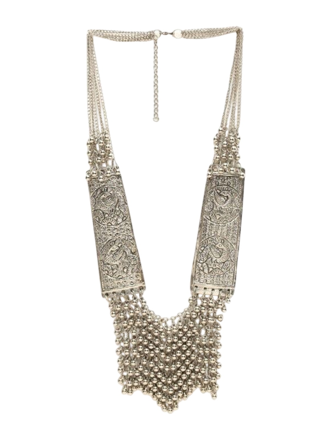 

JMBW INTERNATIONAL Silver-Plated Oxidised Jewellery Set