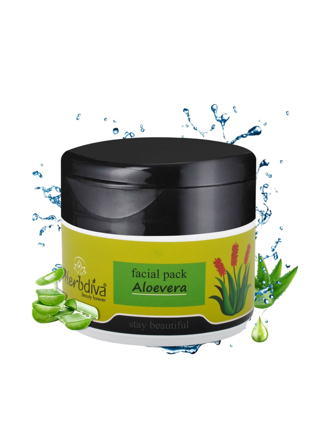 

Herbdiva Aloevera Hydrating & Soothing Face Pack - 250 g, White