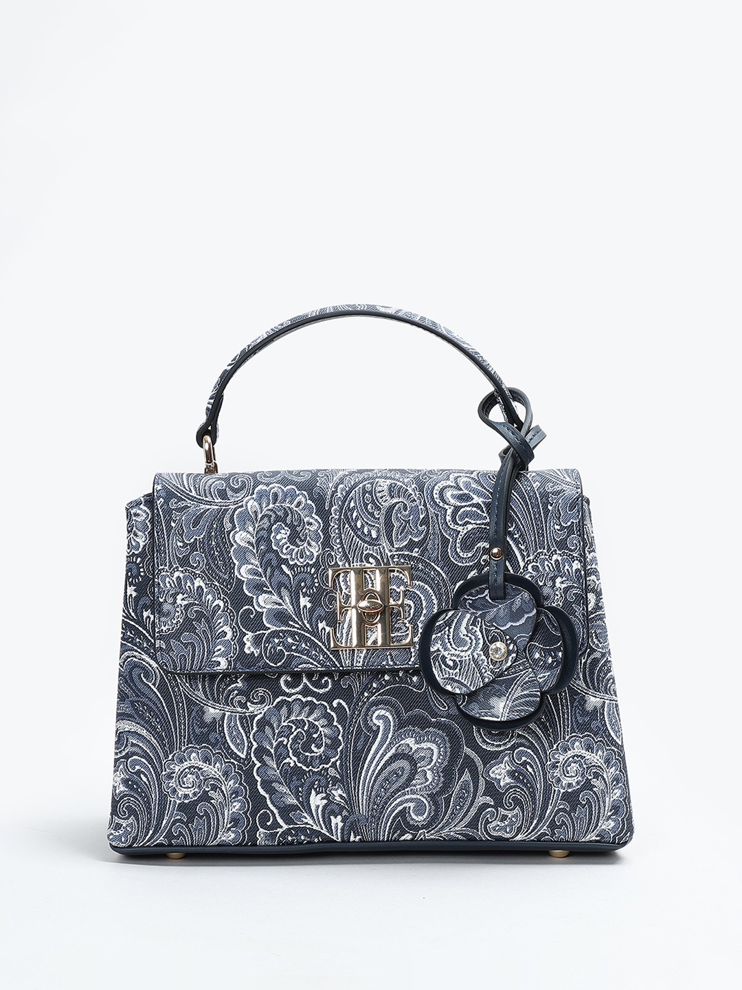 

ELLE PU Structured Satchel, Blue