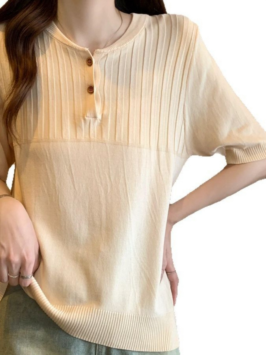 

StyleCast Women T-shirt, Khaki