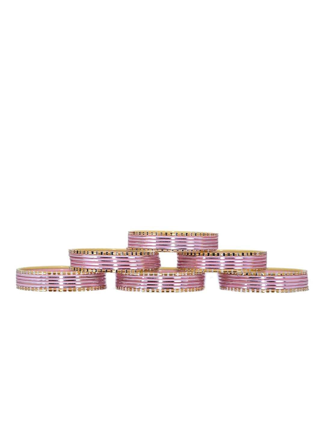 

ZULKA Set Of 36 Cutting & Plane Bangles, Gold