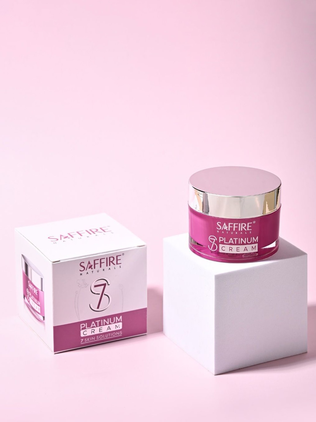 

Saffire Naturals S7 Platinum Cream With Vitamin E For Skin Radiance - 45 g, Pink