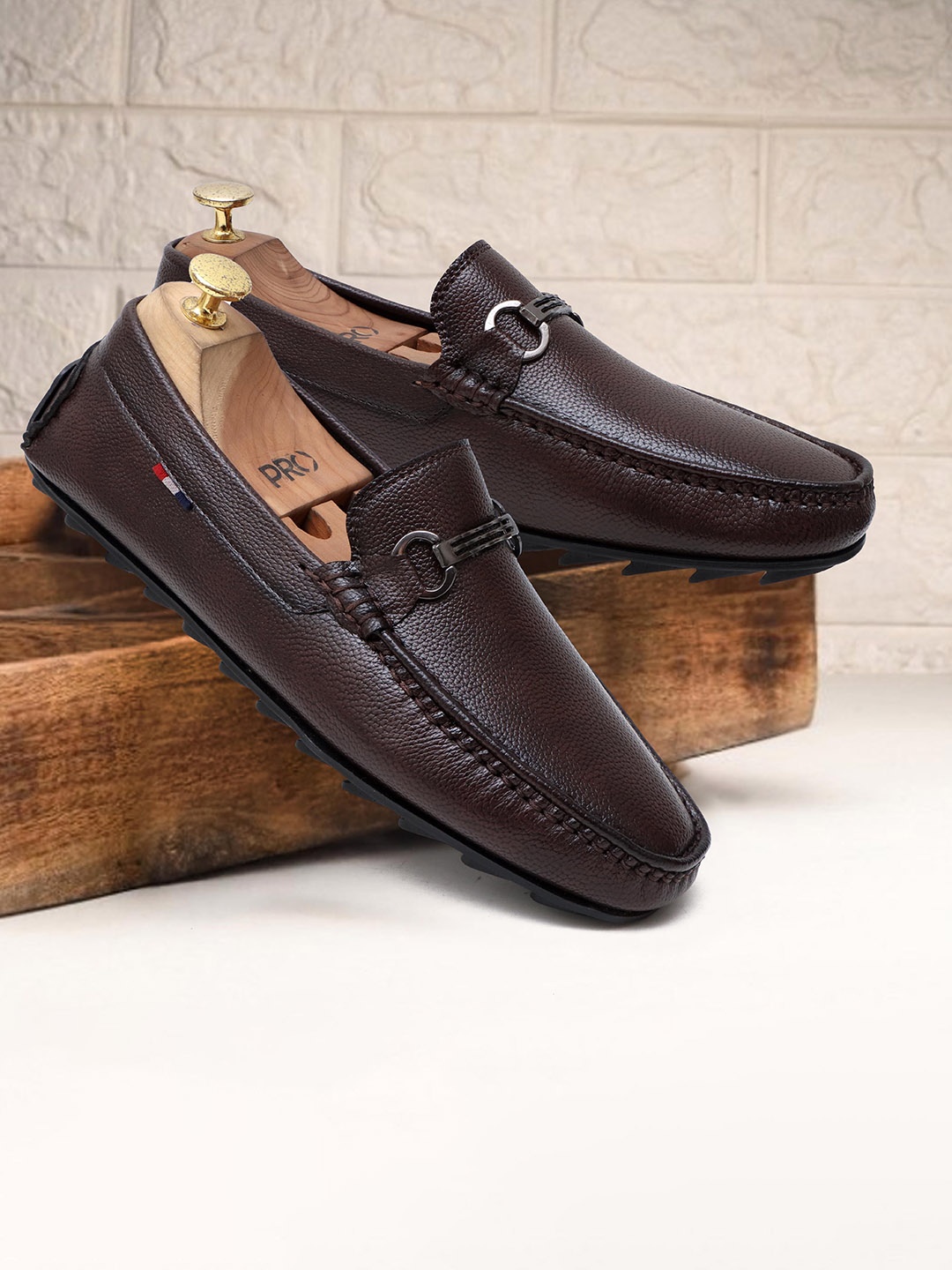 

WHITE WALKERS Men Driving Shoes, Brown