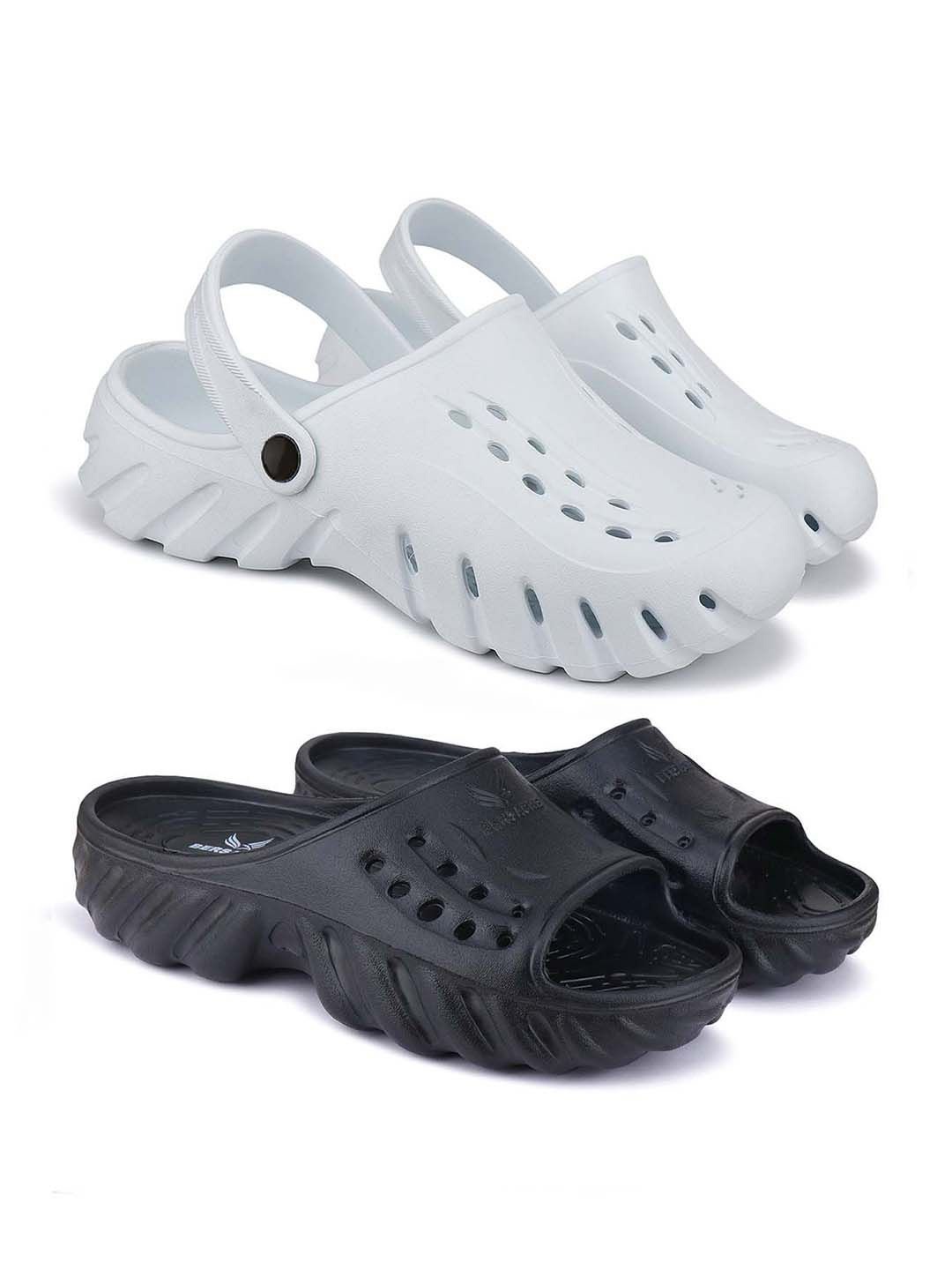 

BERSACHE Men Clogs, Off white