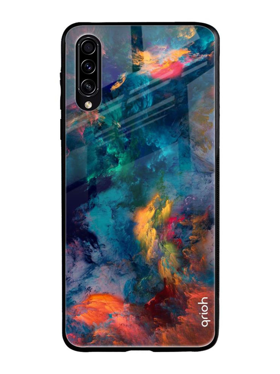 

QRIOH Quirky Printed Samsung Galaxy A50s Back Case Mobile Accessories, Blue