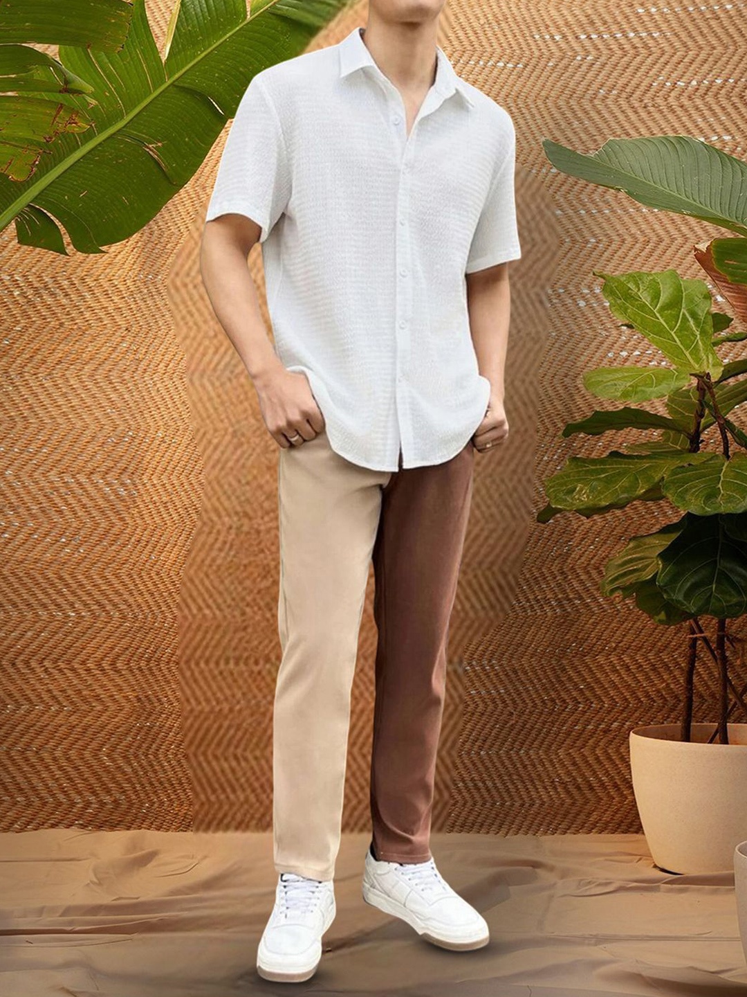 

Moda Rapido Men Original Opaque Casual Shirt, White
