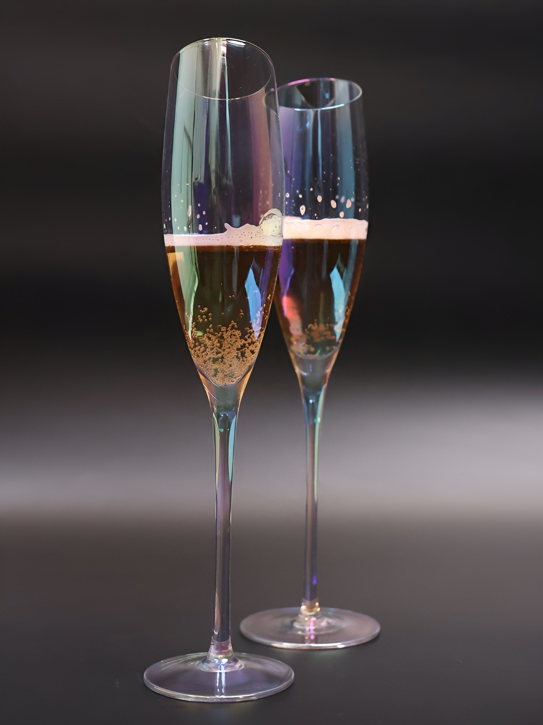 

SMOKEY COCKTAIL Slanting Pearl Stem Glass Set of 2, Transparent