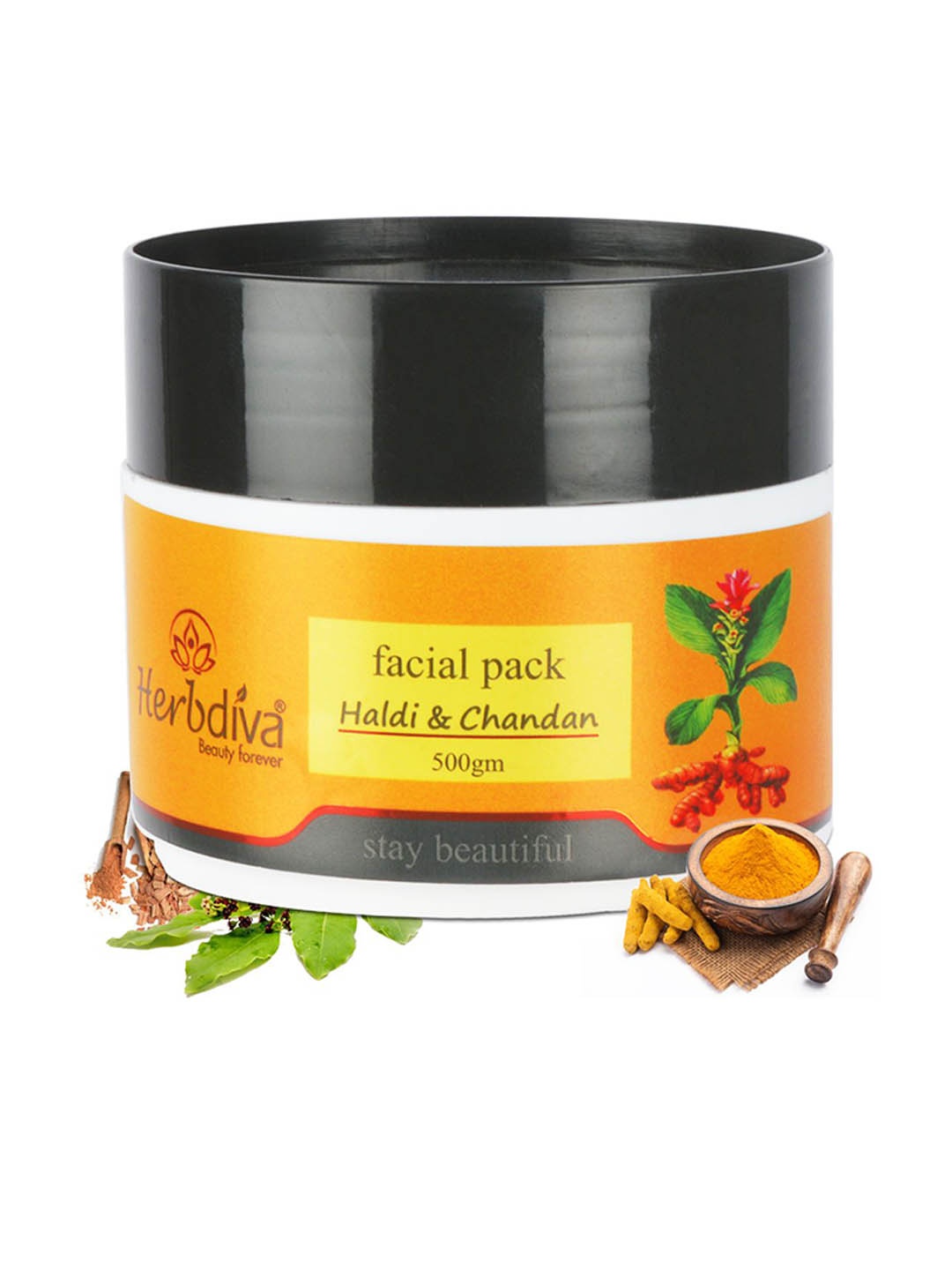 

Herbdiva Haldi Chandan Brightening & Nourishing Face Pack- 500 g, White
